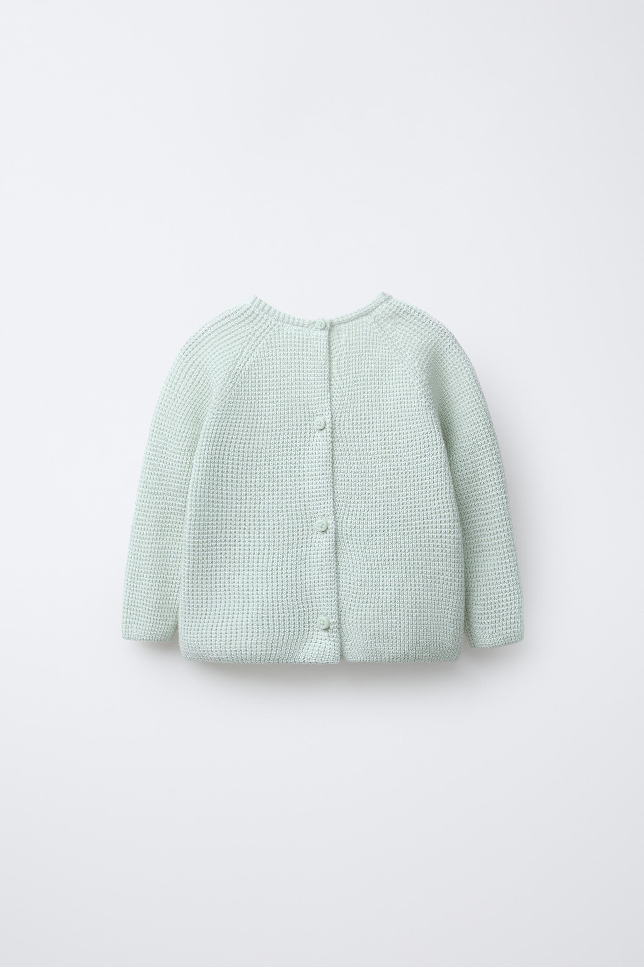 PULL EN MAILLE PERLÉE AVEC CHIEN BRODÉ